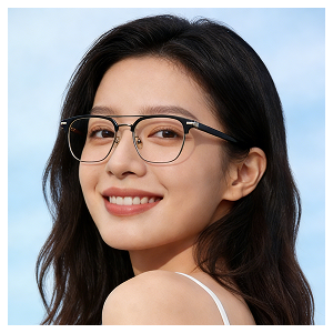 BOLON暴龙眼镜25新品女素颜可配度数镜架钛架男光学镜BA6010